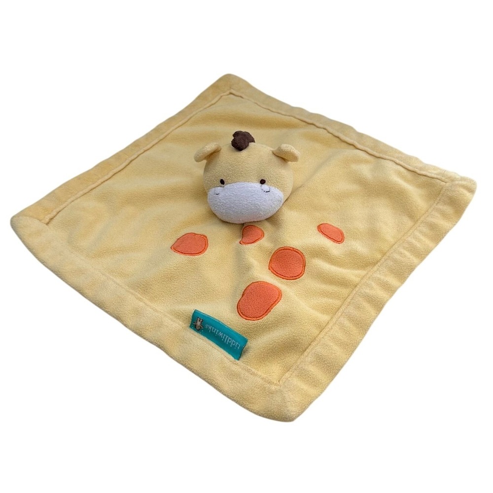Tiddliwinks Giraffe Lovey‎ Security Blanket Plush Yellow Orange Stuffed Animal